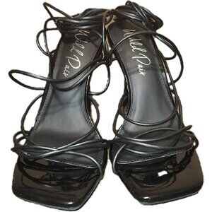 Wild Pair Black Strappy Sandals